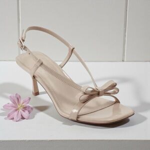NEW, Marc Fisher, Danzy Slingback Sandals, 3” Heel, Size 6M, Beige